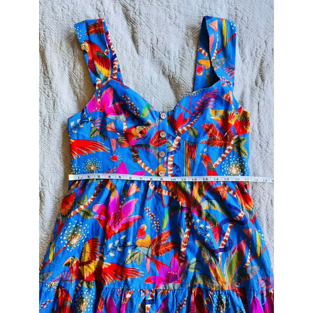 FARM RIO Macaw Party Mini Dress Size XL Excellent Condition! - Picture 7 of 9